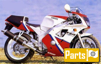 De onderdelen catalogus van de Yamaha Fzr400rr 1992, 400cc