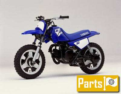 De onderdelen catalogus van de Yamaha Pw50 1998, 50cc
