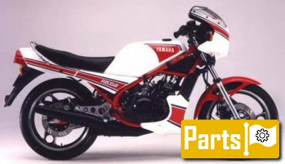 De onderdelen catalogus van de Yamaha Rd350f 1985, 350cc