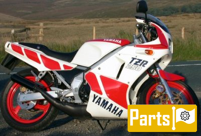 De onderdelen catalogus van de Yamaha Tzr250 1987, 250cc
