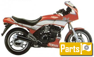 De onderdelen catalogus van de Yamaha Xj600 1989