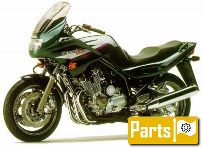De onderdelen catalogus van de Yamaha Xj900s Diversion 1996, 900cc