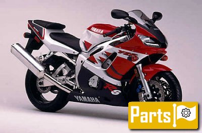 De onderdelen catalogus van de Yamaha Yz250 1998, 250cc