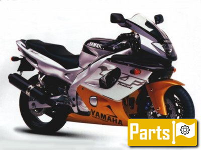 De onderdelen catalogus van de Yamaha Yzf600r Thundercat 1999, 600cc