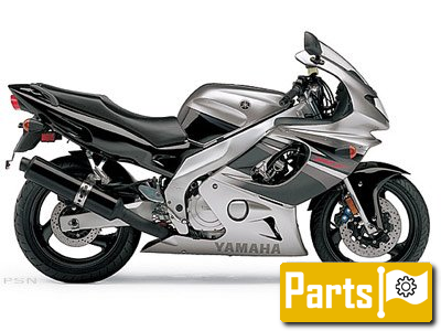 De onderdelen catalogus van de Yamaha Yzf R1 2005, 1000cc