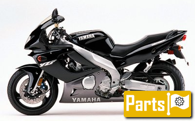 De onderdelen catalogus van de Yamaha Yzf R6 2001, 600cc