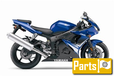 De onderdelen catalogus van de Yamaha Yzf R6 2008, 600cc